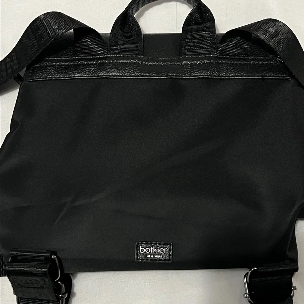 Botkier Black Vinyl Trigger Backpack